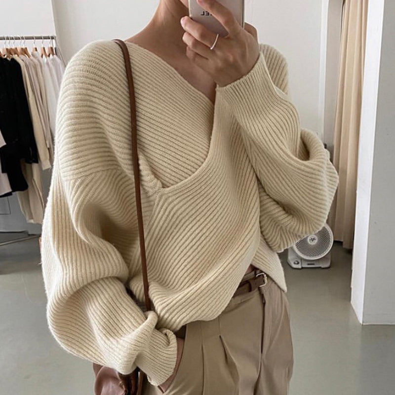 Siyaje | Pull en tricot croisé chic