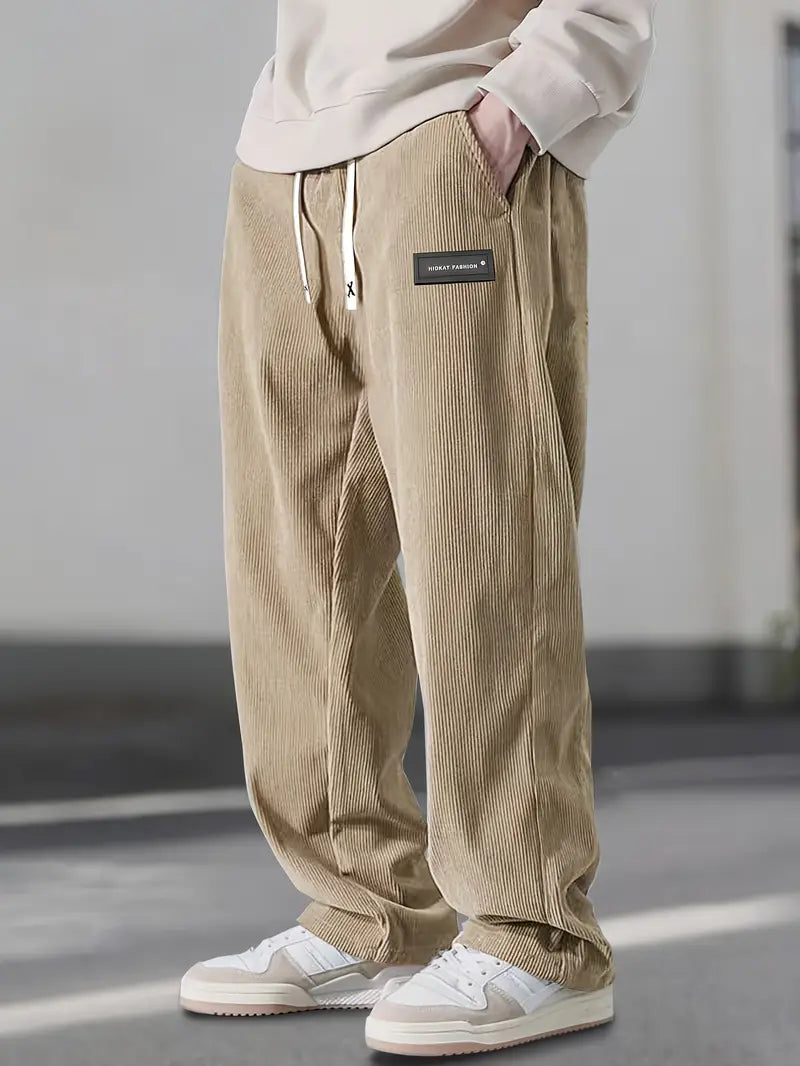 Siyaje | Pantalon droit à taille coulissée avec cordon de serrage
