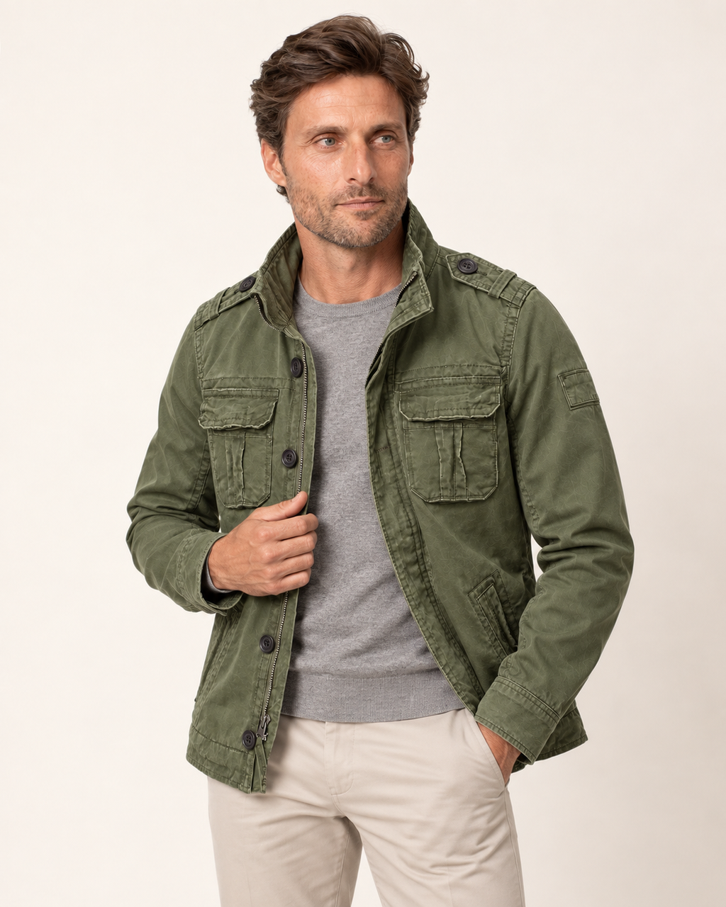 Siyaje | Veste utilitaire à col montant avec multiples poches