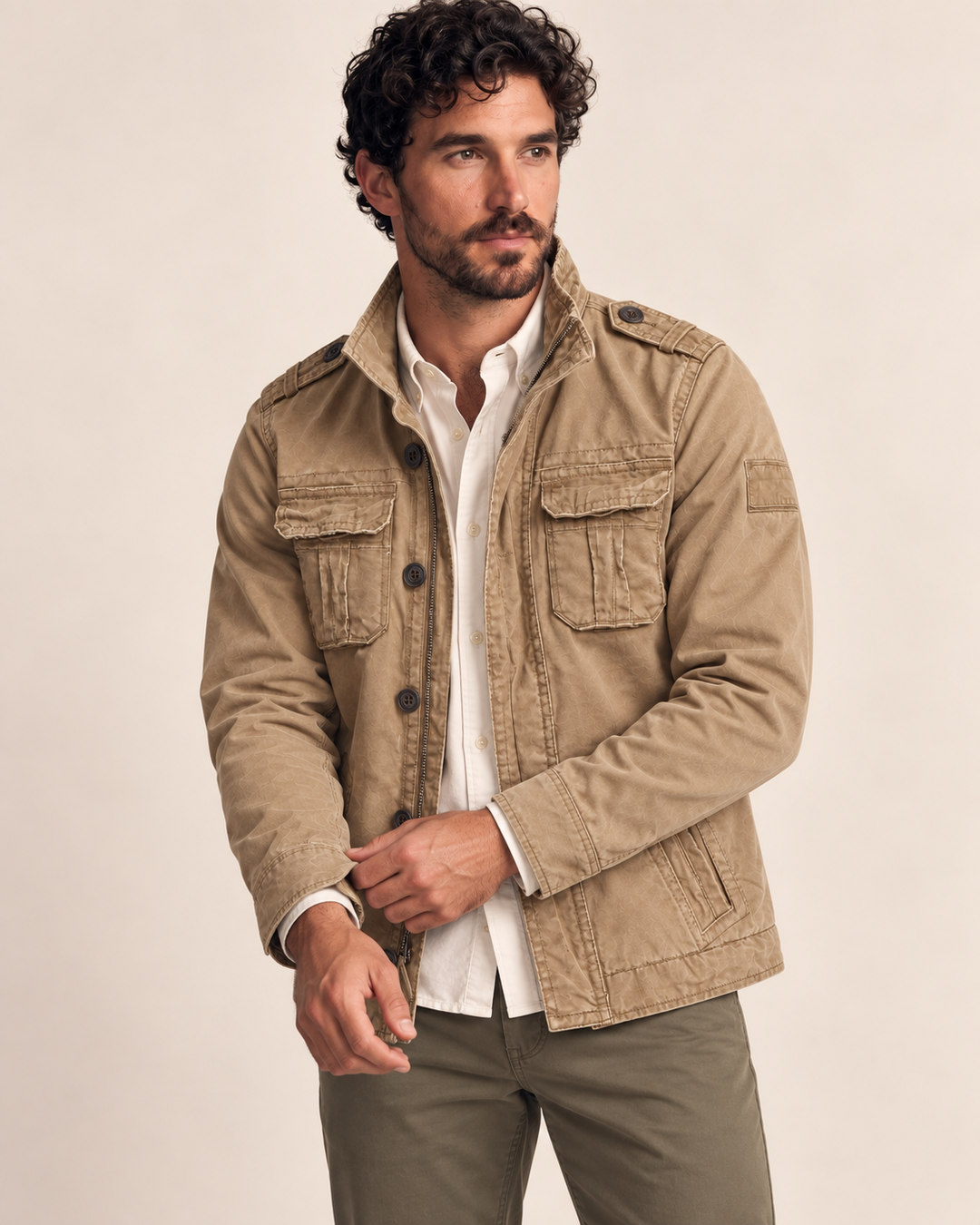 Siyaje | Veste utilitaire à col montant avec multiples poches
