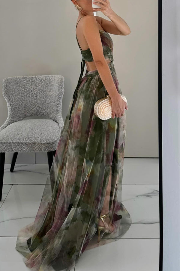 Siyaje | Magnifique maxi-robe à imprimé floral