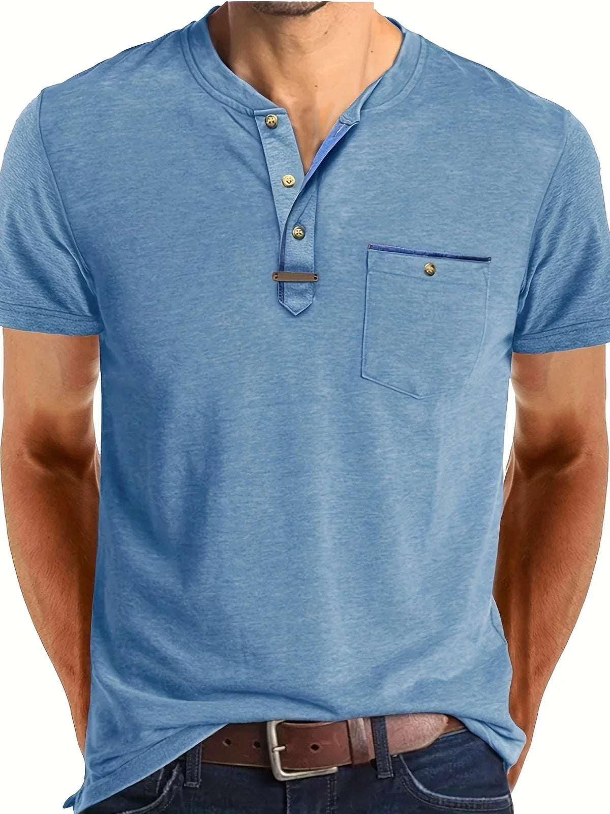 Siyaje | T-shirt col rond élégant avec poche
