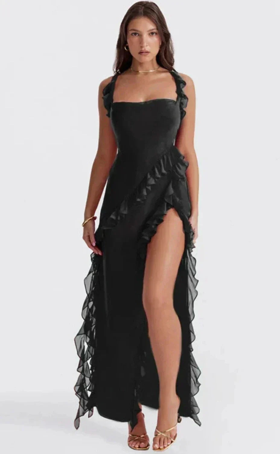 Siyaje | Robe élégante avec jambes ouvertes