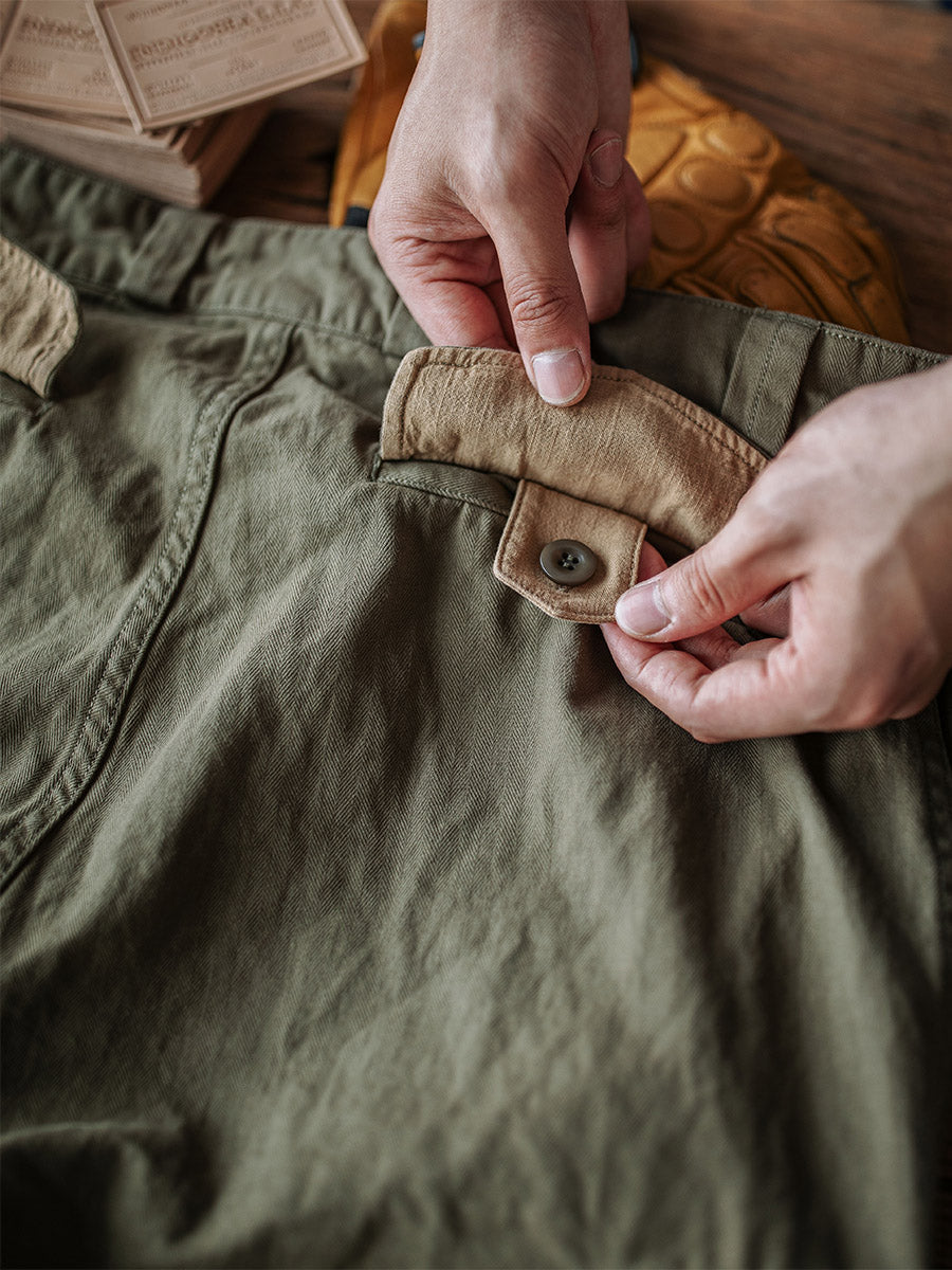 Siyaje | Pantalon militaire M-47 en tissu chevron