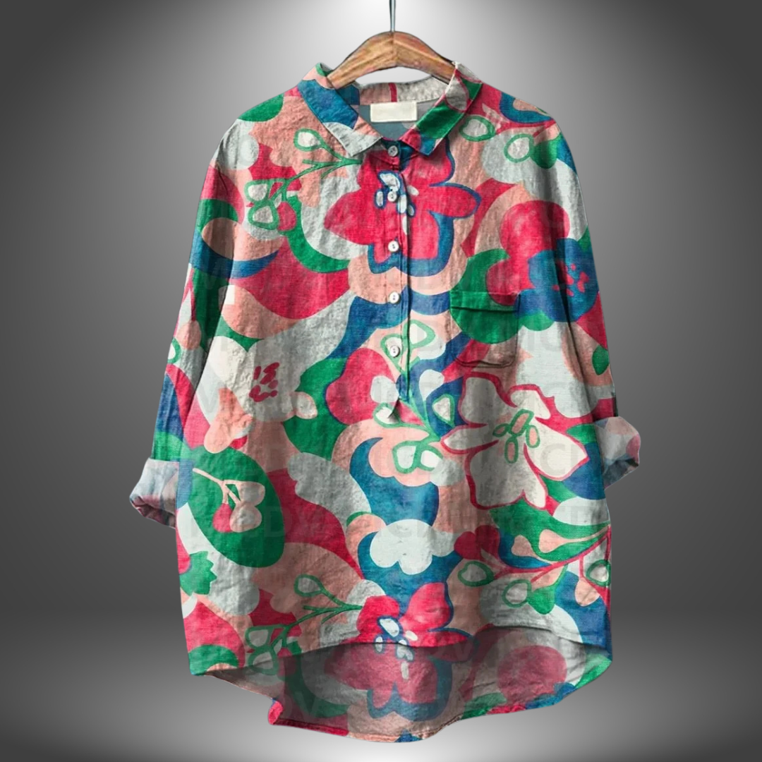 Colette | Chemise Florale Artisanale pour Femme