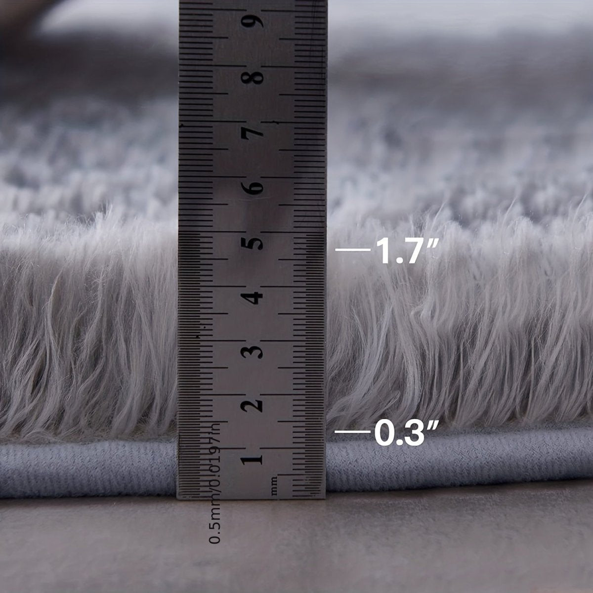 Tapis Rond Fluffy - Clouda