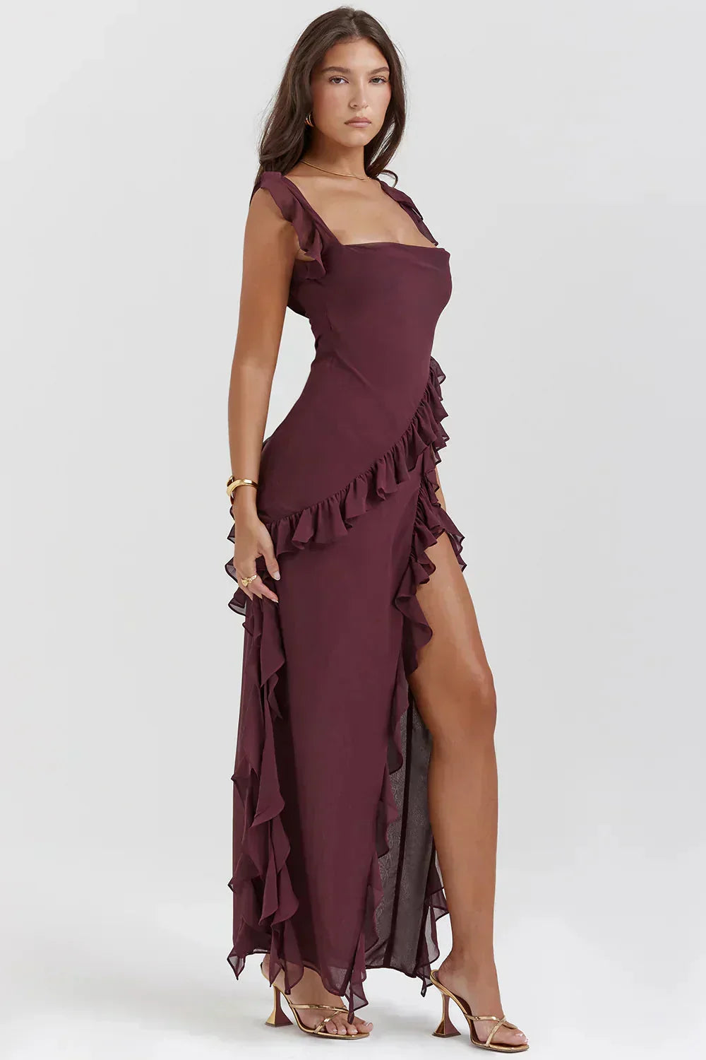 Siyaje | Robe élégante avec jambes ouvertes