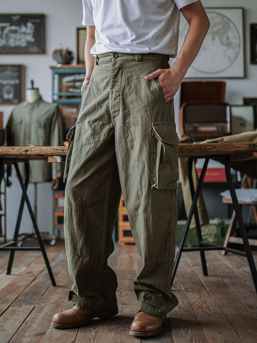 Siyaje | Pantalon militaire M-47 en tissu chevron