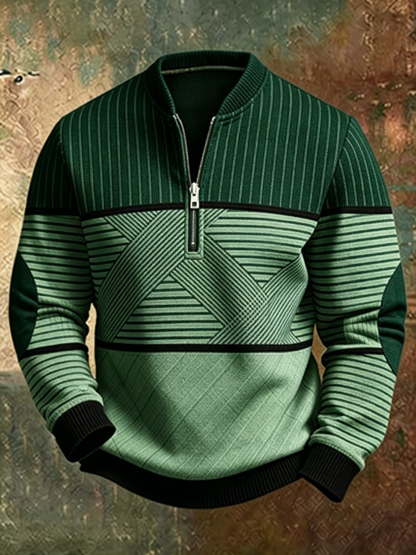 Siyaje | Pull élégant pour homme à demi-zip