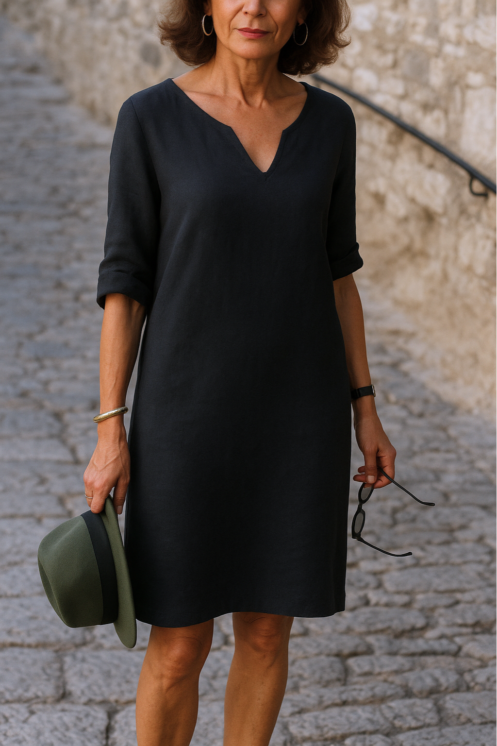 Siyaje | Robe élégante à col en V