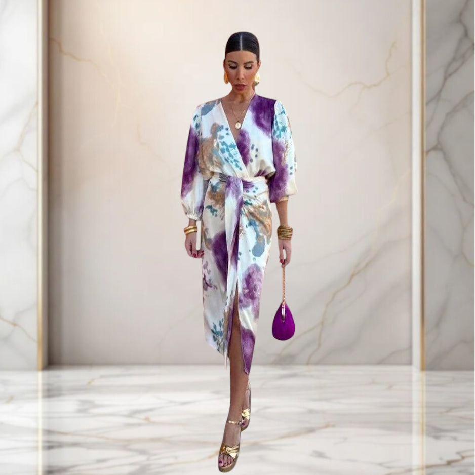 Siyaje | Robe élégante avec nœud à la taille