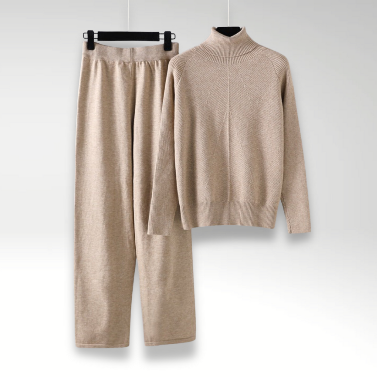 Siyaje | Ensemble deux pièces Lounge en tricot torsadé
