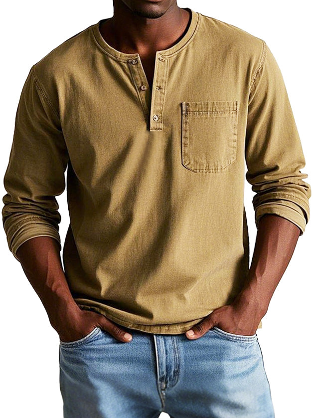 Siyaje | Chemise Vintage à Manches Longues