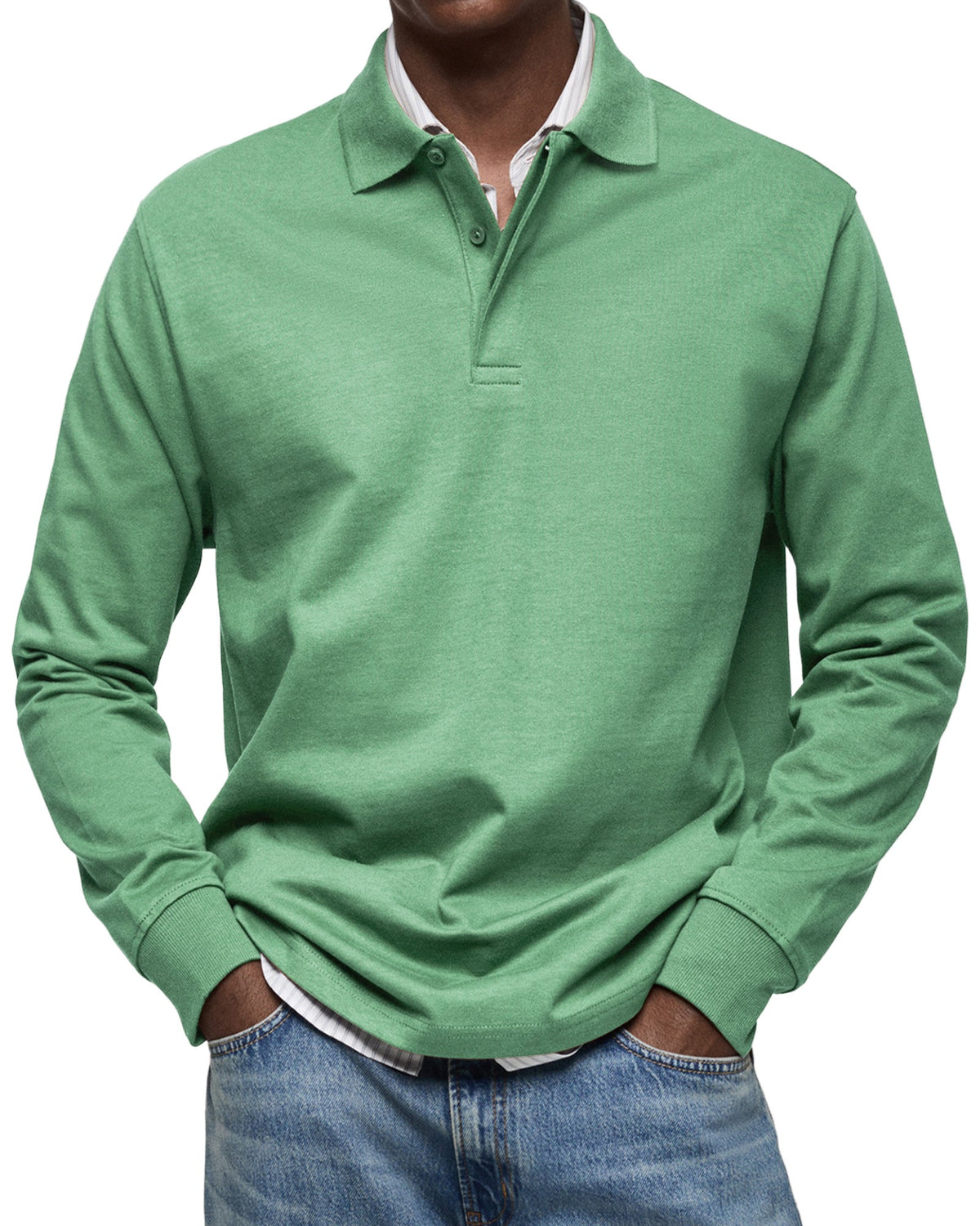Siyaje | Polo Décontracté à Manches Longues