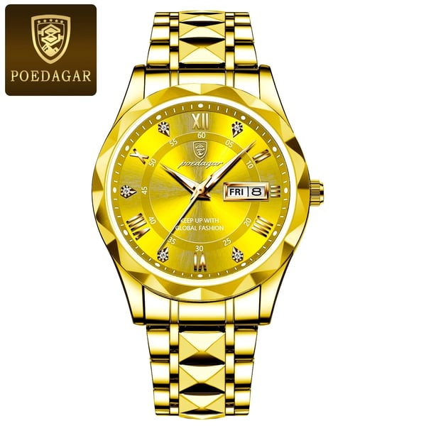 Montre de luxe pour hommes étanche de la marque haut de gamme avec fonction lumineuse
