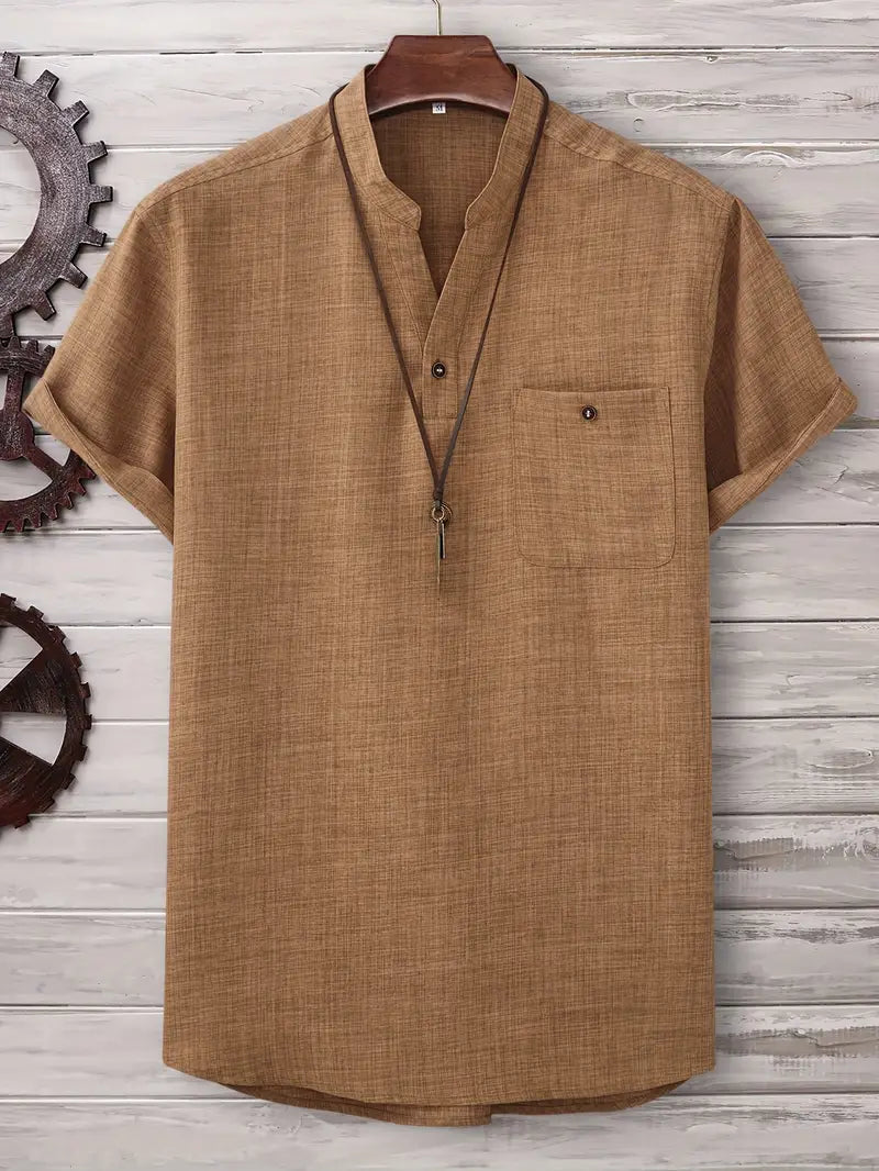 Siyaje | Chemise à manches courtes avec poche poitrine