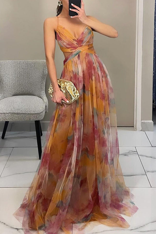 Siyaje | Magnifique maxi-robe à imprimé floral