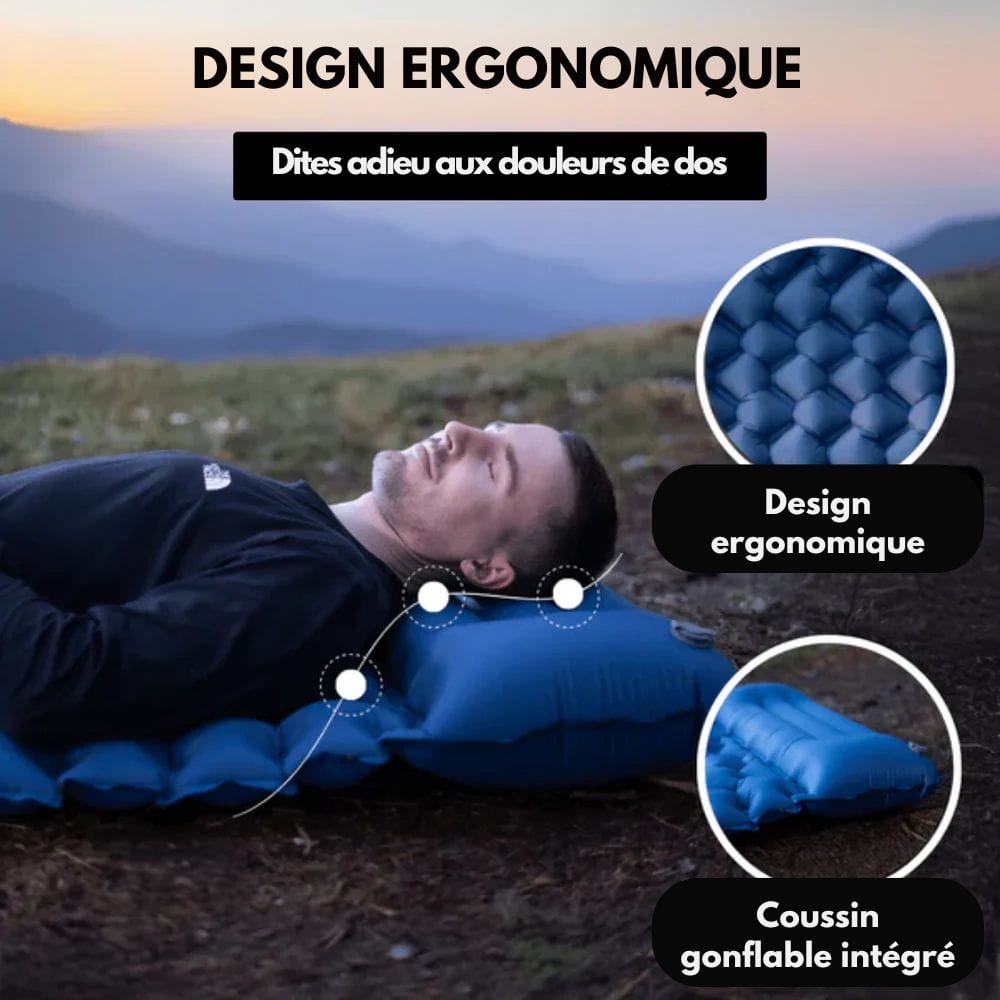 Siyaje | Matelas gonflable étanche et ultra-résistant avec pompe intégrée
