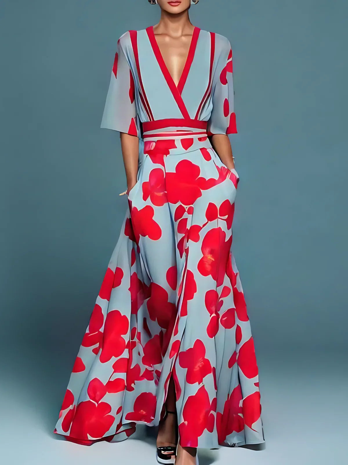 Siyaje - Robe Florale Élégante - Ressentez-vous en Confiance