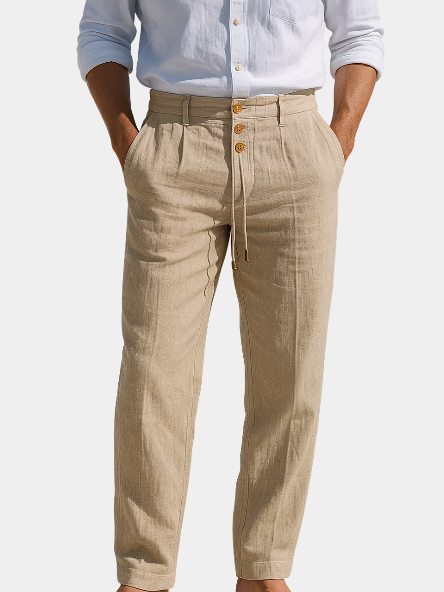 Siyaje | Pantalon d'été en lin léger