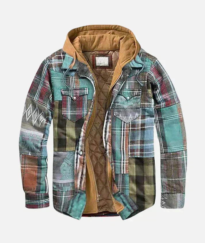 Siyaje | Veste patchwork à carreaux