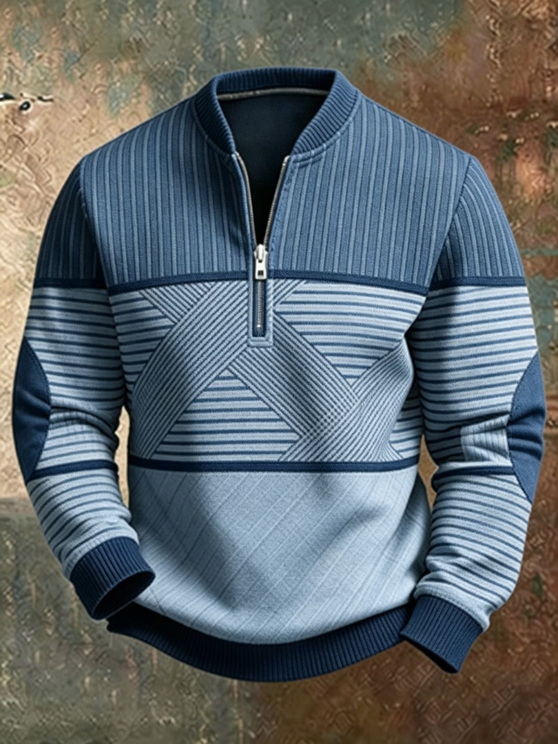 Siyaje | Pull élégant pour homme à demi-zip