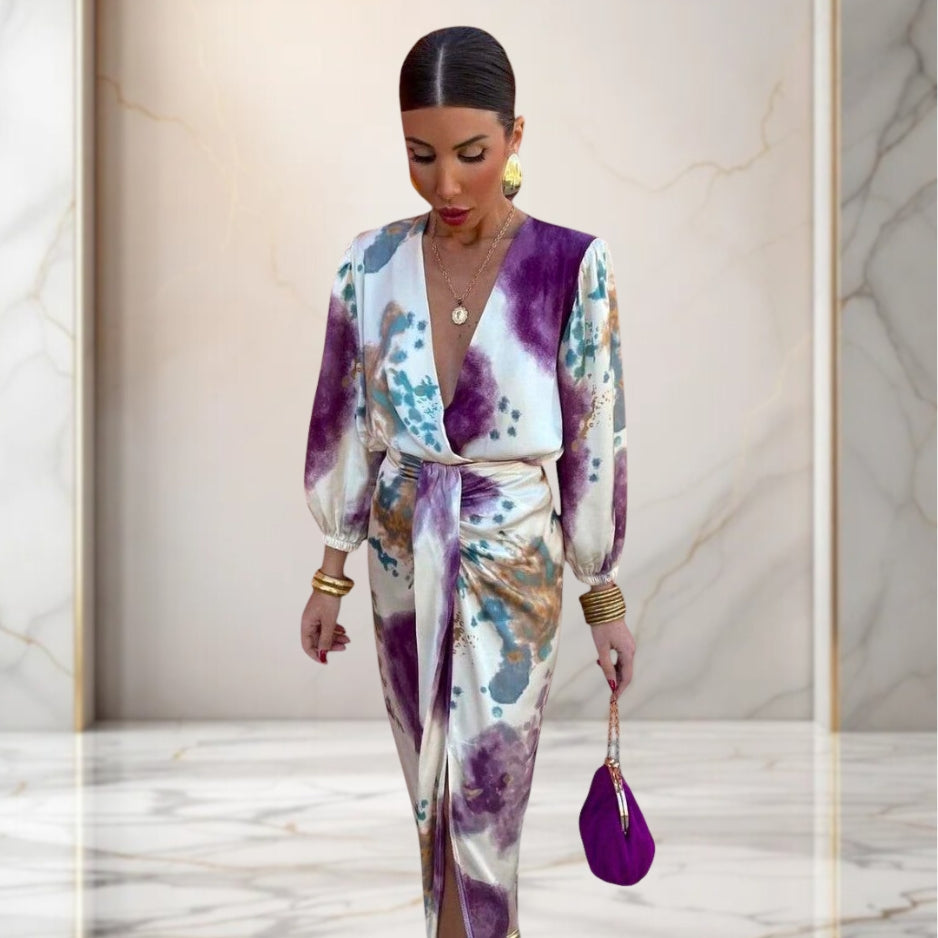 Siyaje | Robe élégante avec nœud à la taille