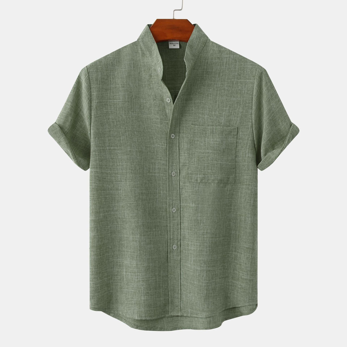 Siyaje | Chemise en coton unie avec boutons