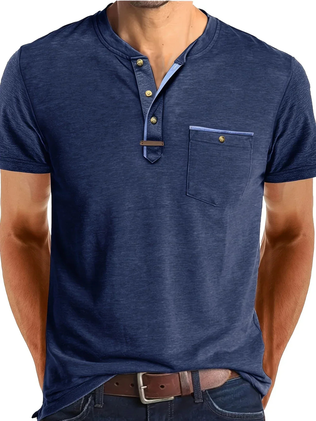 Siyaje | T-shirt col rond élégant avec poche