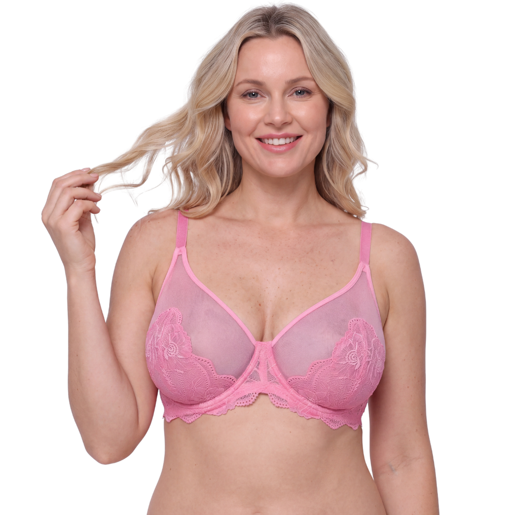 Siyaje Soutien-gorge Résille Fleurie