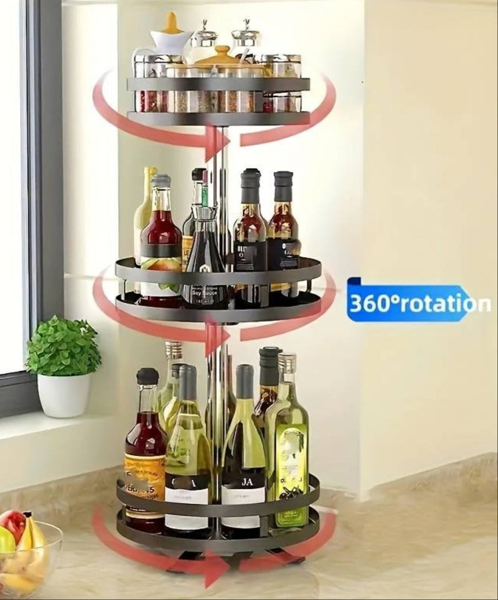Étagère de rangement rotative - TwistRack 360°