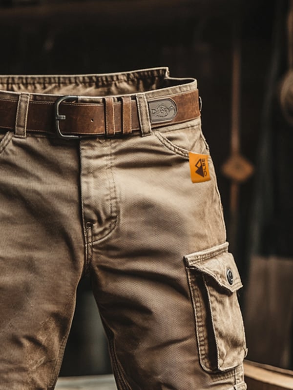 Siyaje | Short cargo rétro à multiples poches