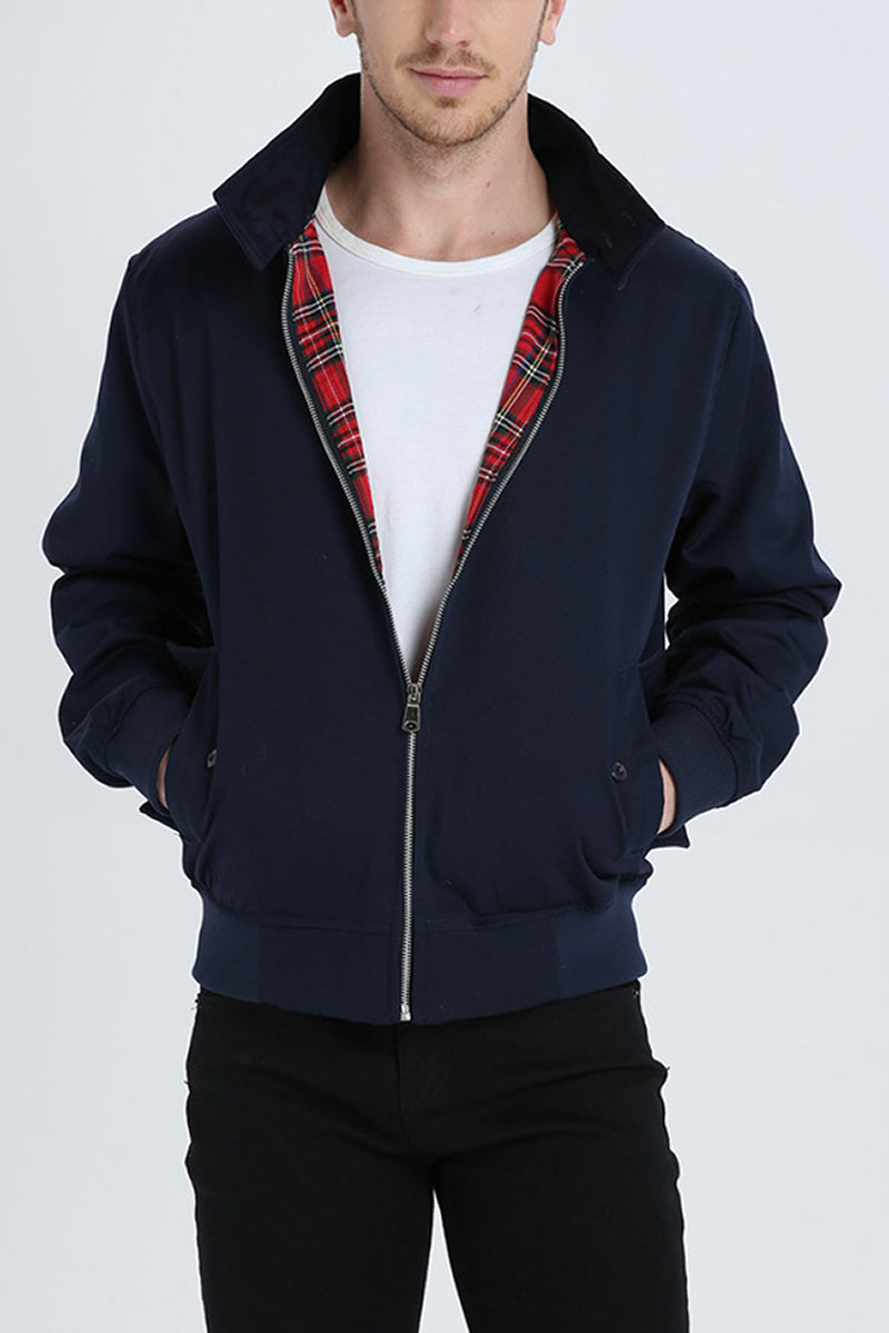 Siyaje | Veste Harrington avec doublure tartan