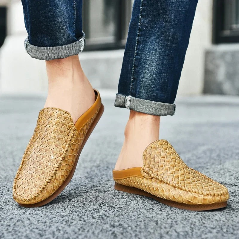 Siyaje | Chaussures décontractées en cuir tissé