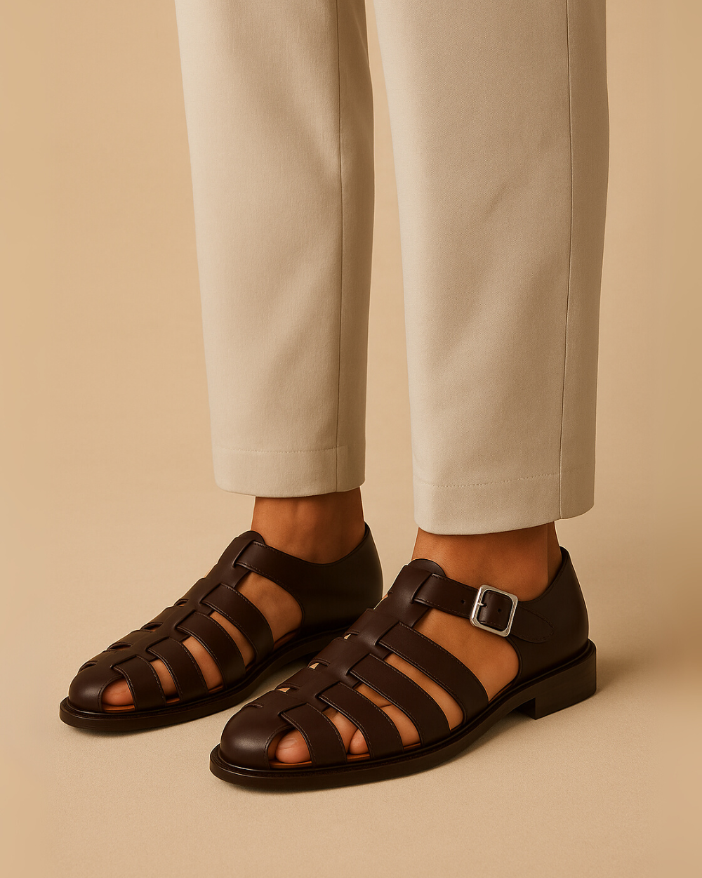Siyaje | Sandales fermées à boucle élégante