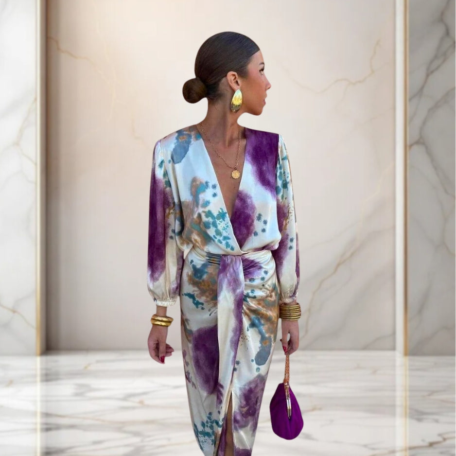 Siyaje | Robe élégante avec nœud à la taille