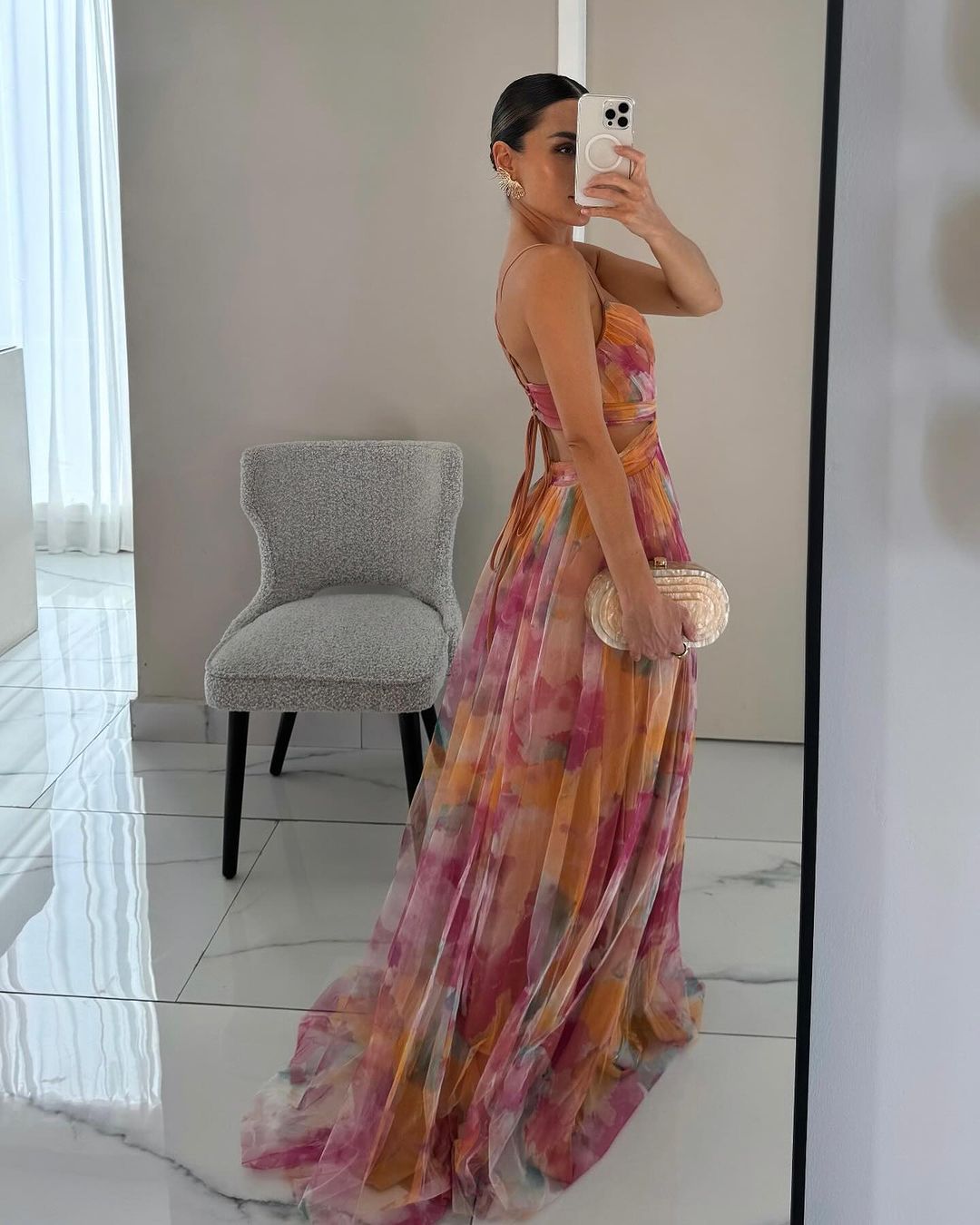 Siyaje | Magnifique maxi-robe à imprimé floral