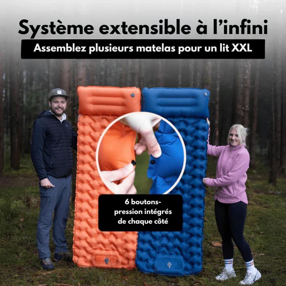 Siyaje | Matelas gonflable étanche et ultra-résistant avec pompe intégrée