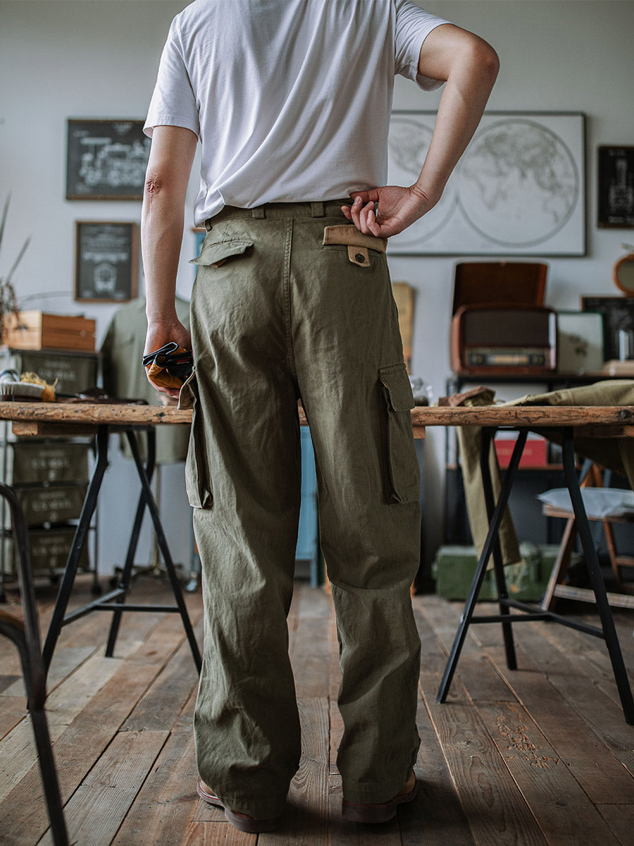 Siyaje | Pantalon militaire M-47 en tissu chevron