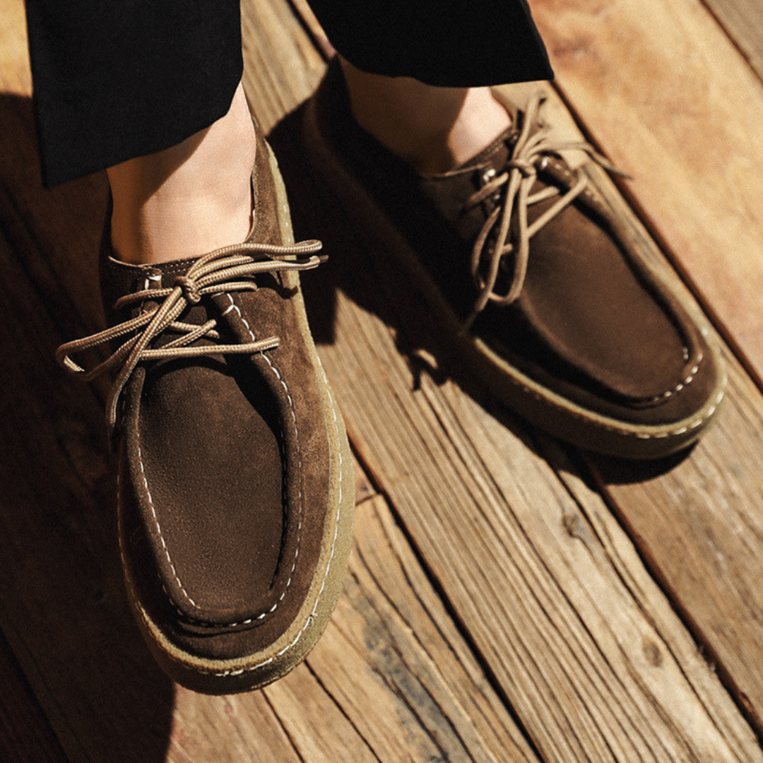Siyaje | Chaussures de ville en daim haut de gamme