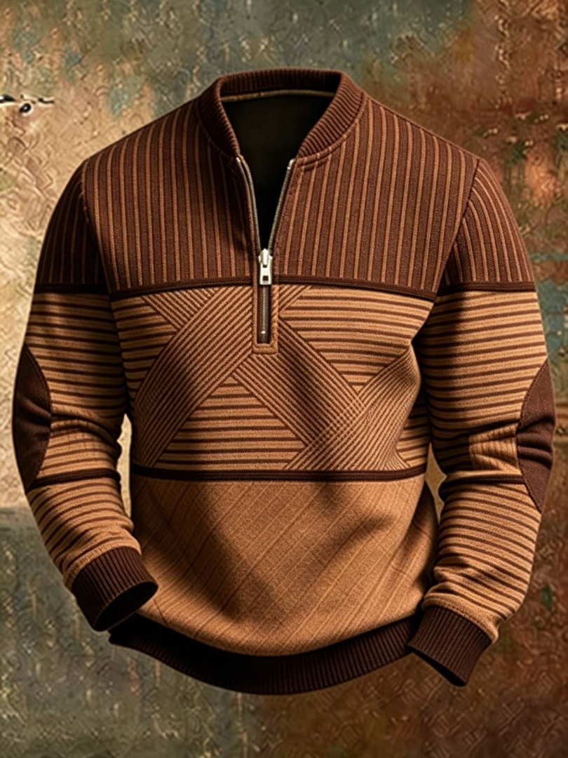 Siyaje | Pull élégant pour homme à demi-zip