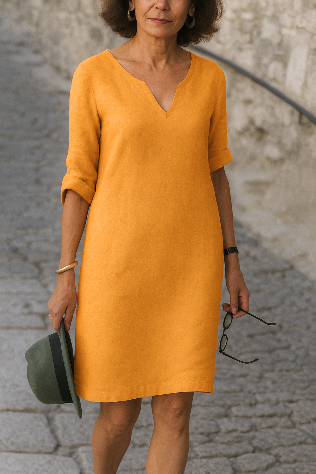 Siyaje | Robe élégante à col en V