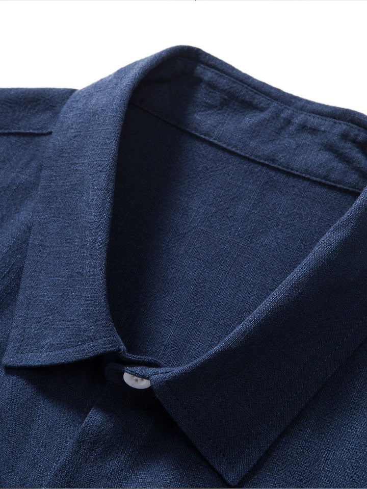 Siyaje | Ensemble chemise en mélange de lin et pantalon droit