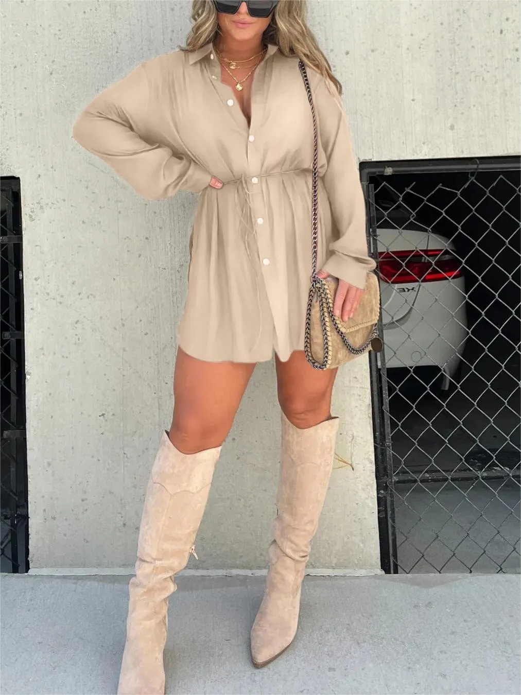 Siyaje | Robe combinaison satinée tendance