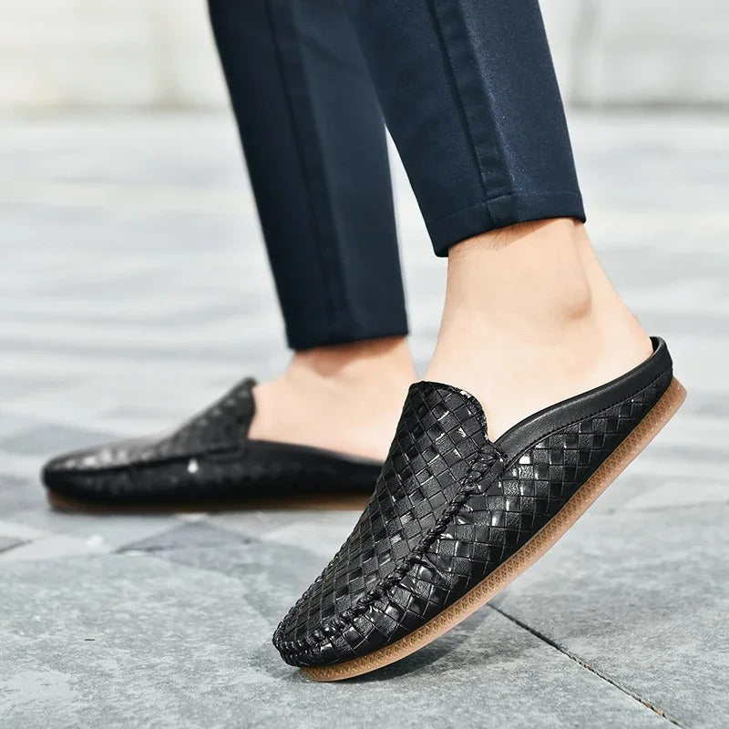Siyaje | Chaussures décontractées en cuir tissé