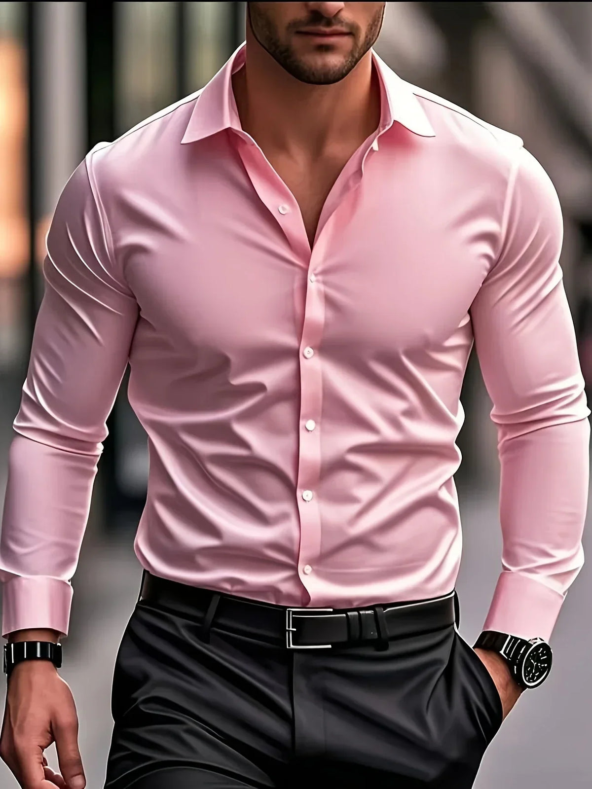 Siyaje | Chemise élégante à manches longues avec boutons