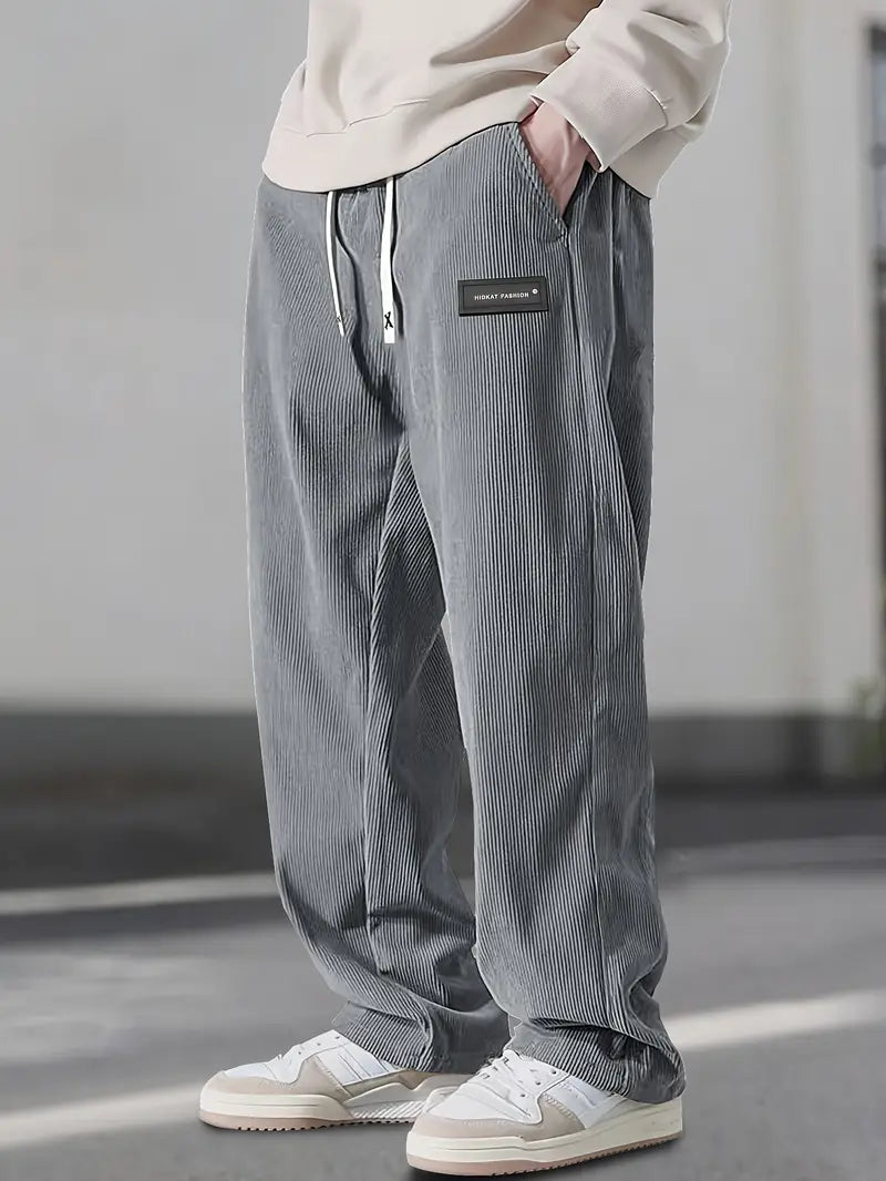 Siyaje | Pantalon droit à taille coulissée avec cordon de serrage