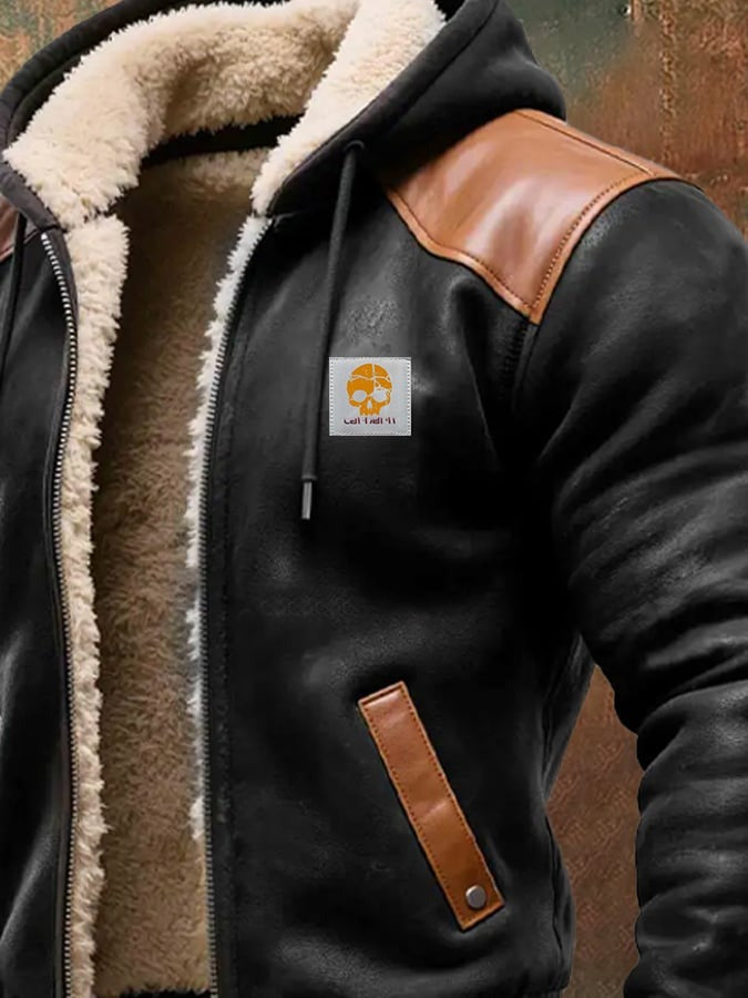 Siyaje | Veste d'hiver avec des détails en cuir raffinés