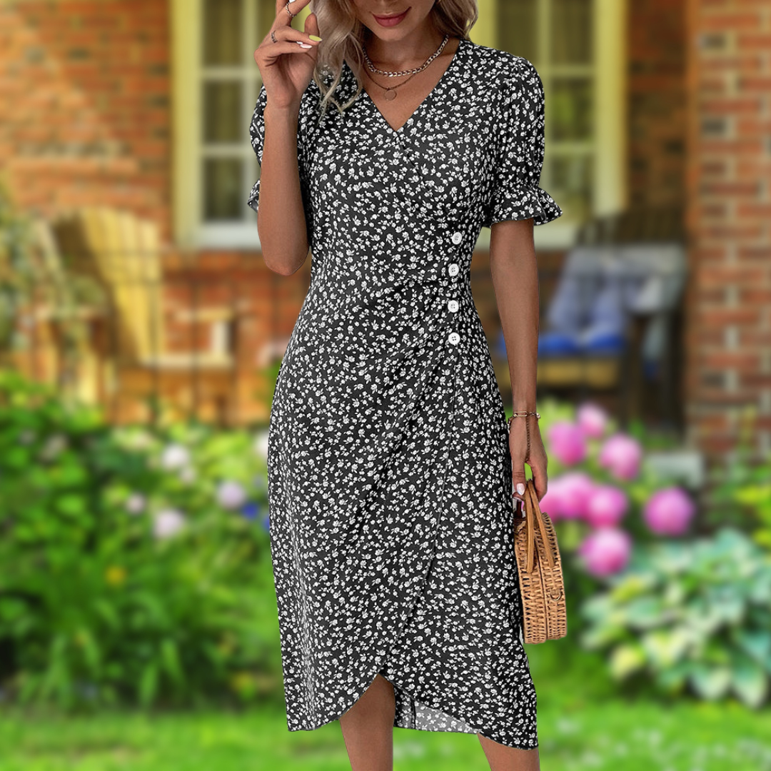 Siyaje | Robe Élégante Pétales