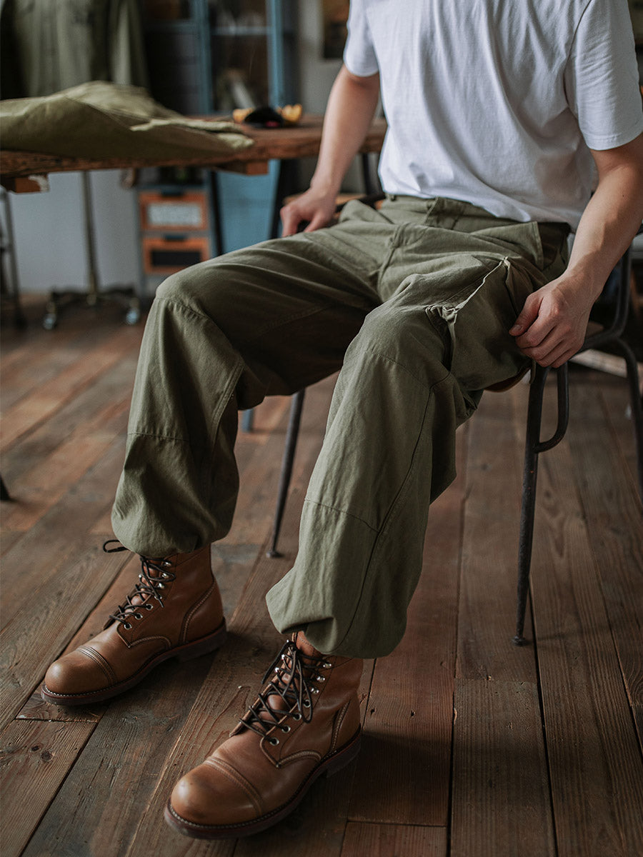 Siyaje | Pantalon militaire M-47 en tissu chevron